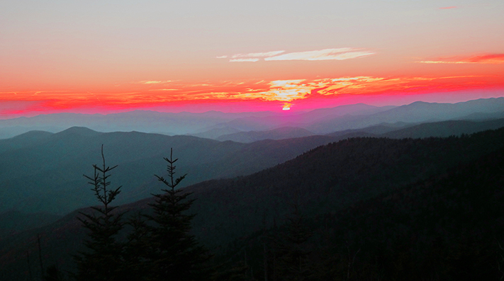 clingmans dome sunset